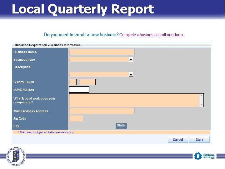 Local Quarterly Report 