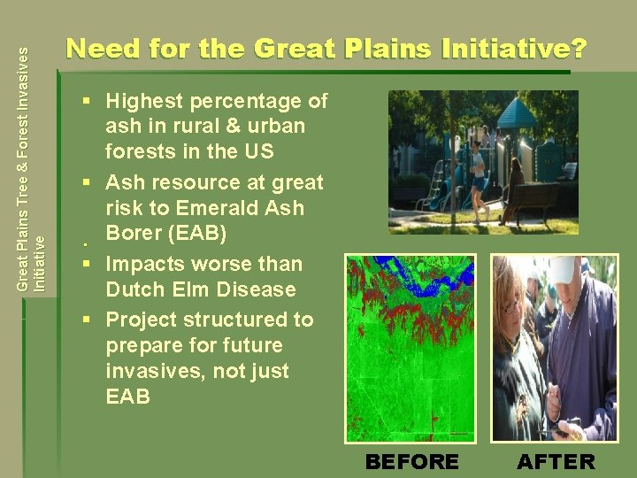 Great Plains Tree & Forest Invasives Initiative Need for the Great Plains Initiative? §