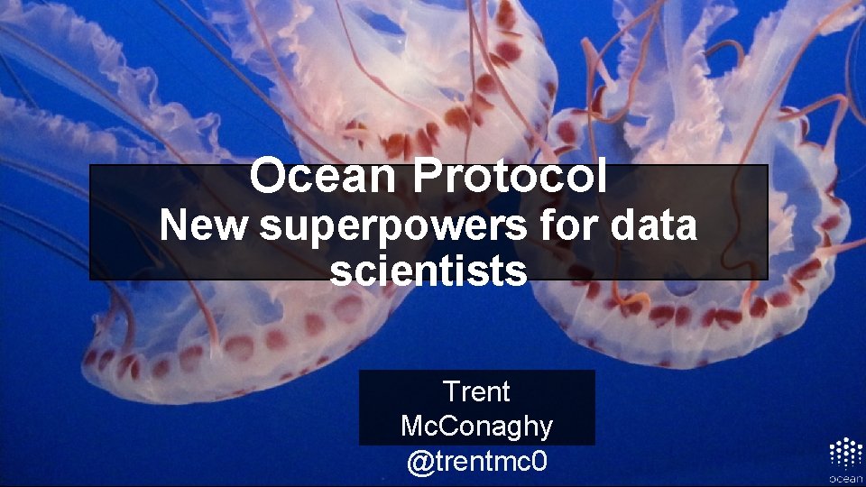 Ocean Protocol New superpowers for data scientists Trent Mc. Conaghy @trentmc 0 