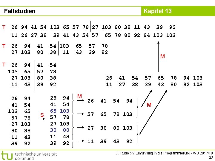 Fallstudien T Kapitel 13 26 94 41 54 103 65 57 78 27 103