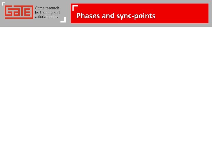 Phases and sync-points 