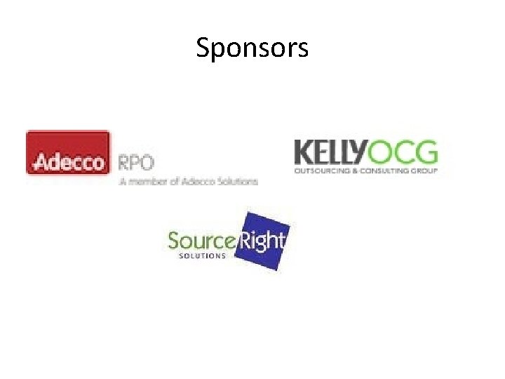 Sponsors Sponsors