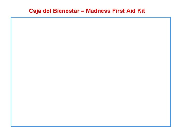 Caja del Bienestar – Madness First Aid Kit 