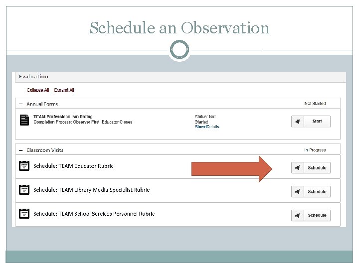 Schedule an Observation 