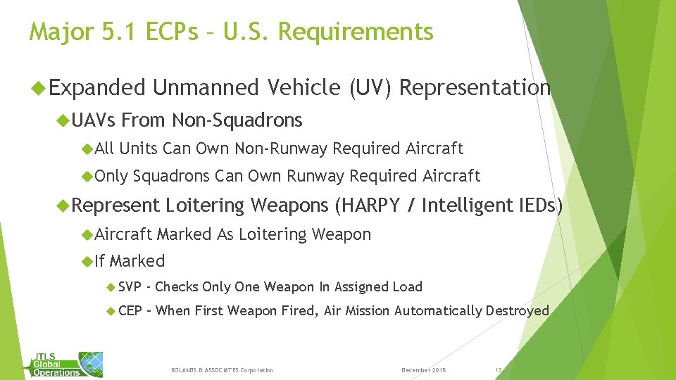 Major 5. 1 ECPs – U. S. Requirements Expanded UAVs All Unmanned Vehicle (UV) Major 5. 1 ECPs – U. S. Requirements Expanded UAVs All Unmanned Vehicle (UV)
