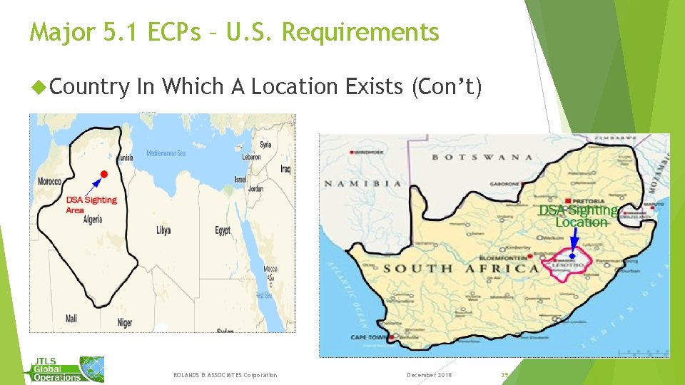 Major 5. 1 ECPs – U. S. Requirements Country In Which A Location Exists Major 5. 1 ECPs – U. S. Requirements Country In Which A Location Exists