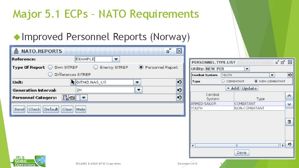 Major 5. 1 ECPs – NATO Requirements Improved Personnel Reports (Norway) ROLANDS & ASSOCIATES Major 5. 1 ECPs – NATO Requirements Improved Personnel Reports (Norway) ROLANDS & ASSOCIATES