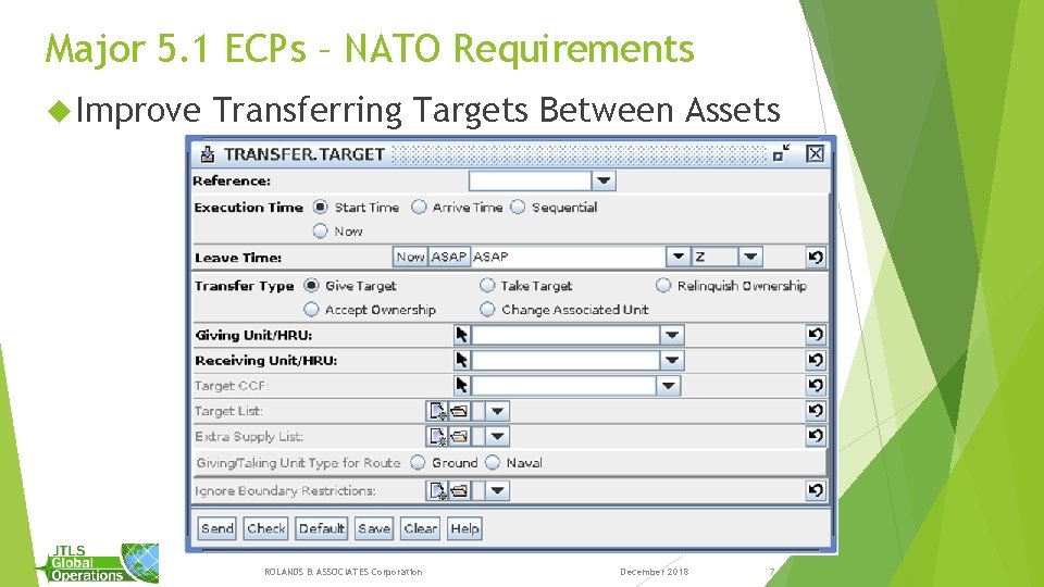 Major 5. 1 ECPs – NATO Requirements Improve Transferring Targets Between Assets ROLANDS & Major 5. 1 ECPs – NATO Requirements Improve Transferring Targets Between Assets ROLANDS &