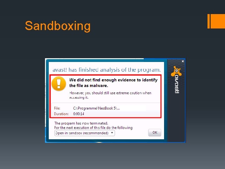 Sandboxing 