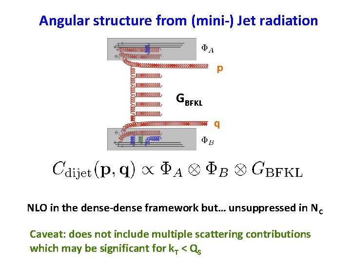 Angular structure from (mini-) Jet radiation p GBFKL q NLO in the dense-dense framework