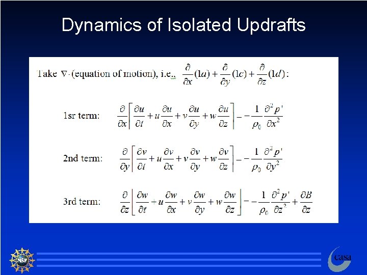 Dynamics of Isolated Updrafts 38 