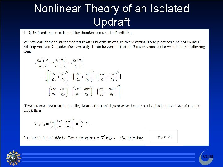 Nonlinear Theory of an Isolated Updraft 42 