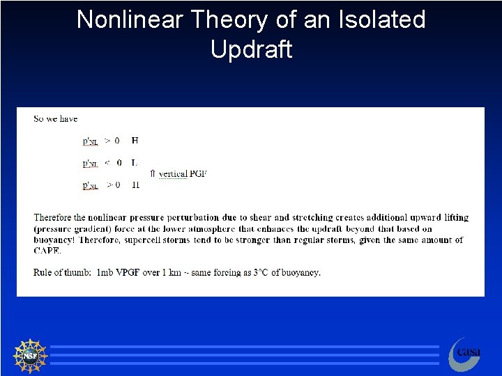 Nonlinear Theory of an Isolated Updraft 47 