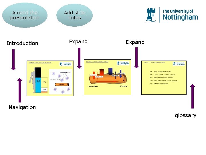 Amend the presentation Introduction Add slide notes Expand Navigation glossary Amend the presentation Introduction Add slide notes Expand Navigation glossary