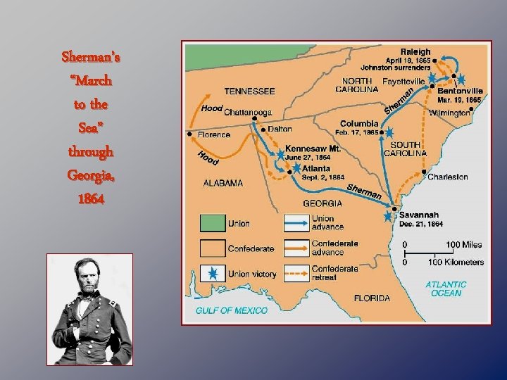 Sherman’s “March to the Sea” through Georgia, 1864 