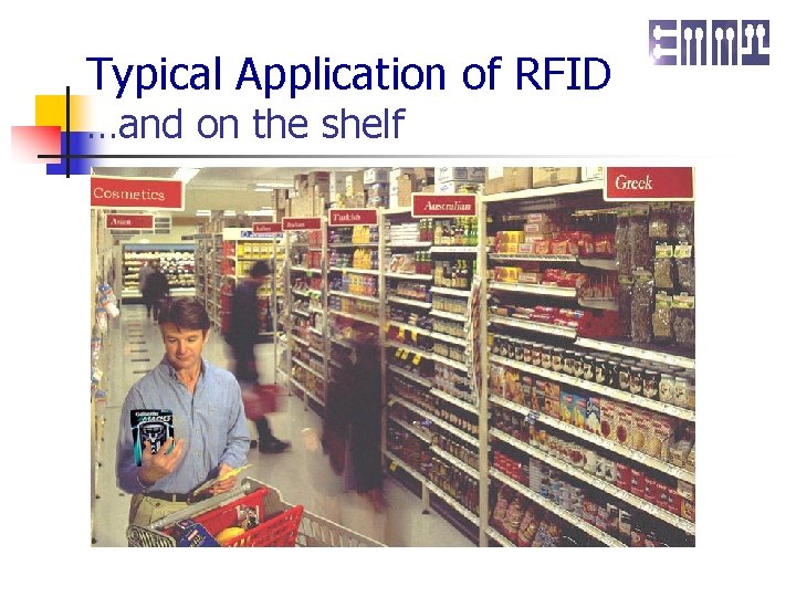 Typical Application of RFID …and on the shelf 