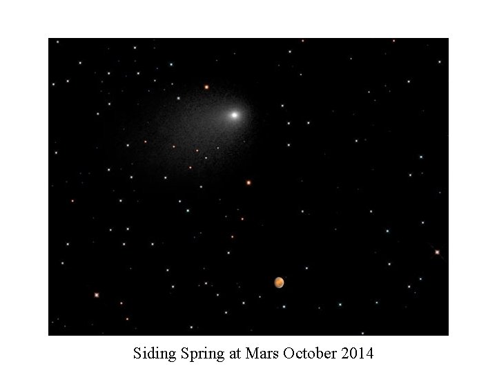 Siding Spring at Mars October 2014 