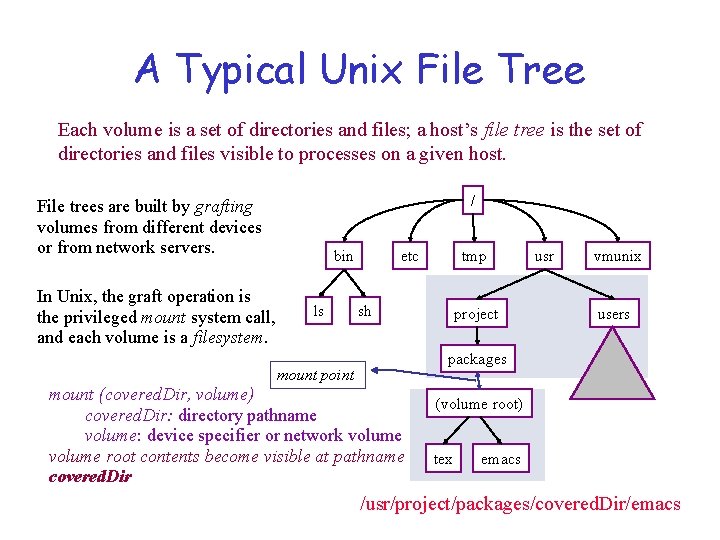 Introduction to File Systems File System Issues What