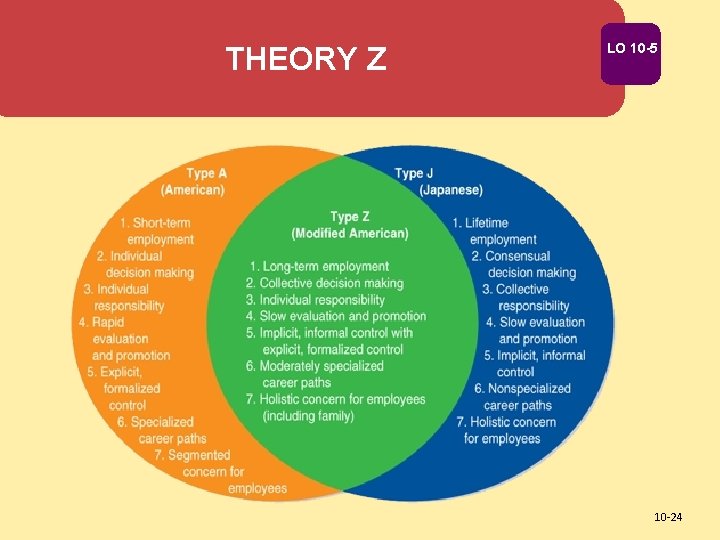 THEORY Z LO 10 -5 10 -24 