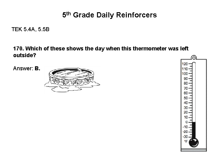 5 th Grade Daily Reinforcers TEK 5. 4 A, 5. 5 B 170. Which 5 th Grade Daily Reinforcers TEK 5. 4 A, 5. 5 B 170. Which