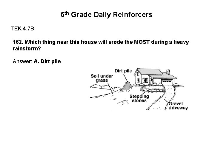 5 th Grade Daily Reinforcers TEK 4. 7 B 162. Which thing near this 5 th Grade Daily Reinforcers TEK 4. 7 B 162. Which thing near this