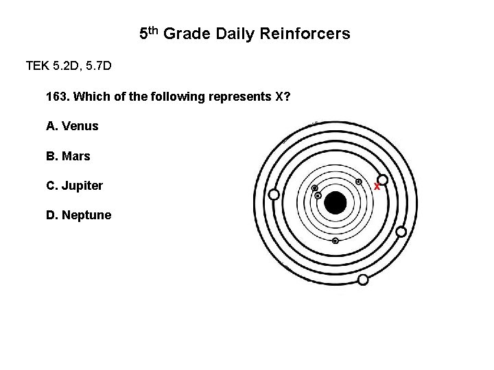 5 th Grade Daily Reinforcers TEK 5. 2 D, 5. 7 D 163. Which 5 th Grade Daily Reinforcers TEK 5. 2 D, 5. 7 D 163. Which