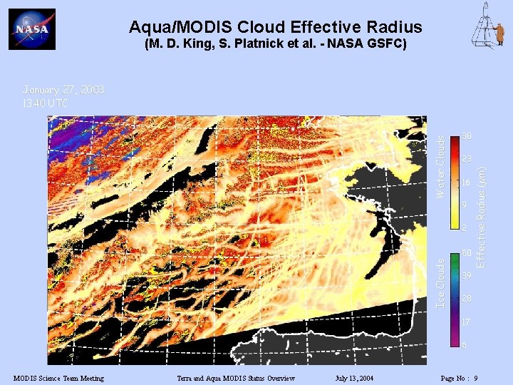 Aqua/MODIS Cloud Effective Radius (M. D. King, S. Platnick et al. - NASA GSFC)