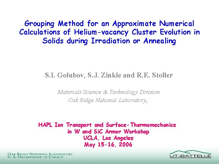 Grouping Method for an Approximate Numerical Calculations of Helium-vacancy Cluster Evolution in Solids during