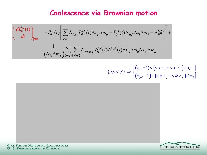 Coalescence via Brownian motion 