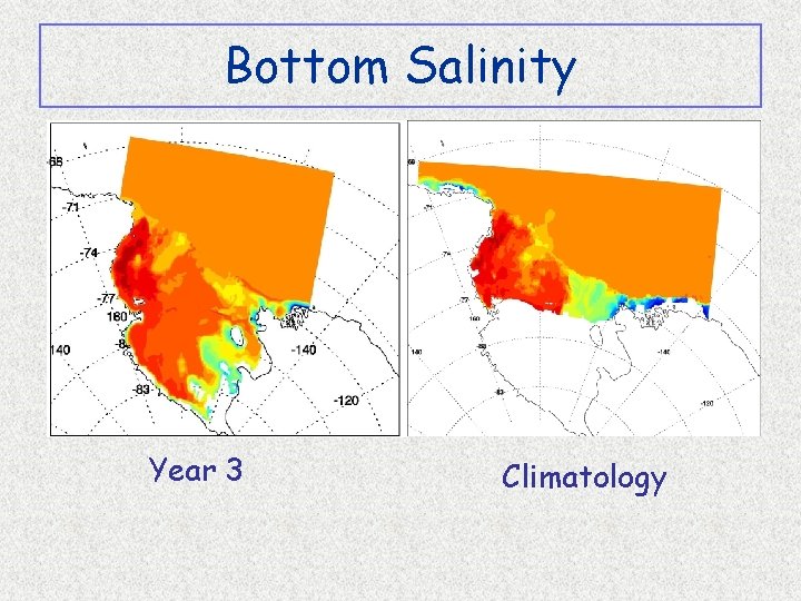 Bottom Salinity Year 3 Climatology 