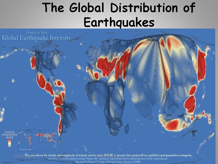 The Global Distribution of Earthquakes 30/09/2020 Mr. C. Mc. Mahon 7 