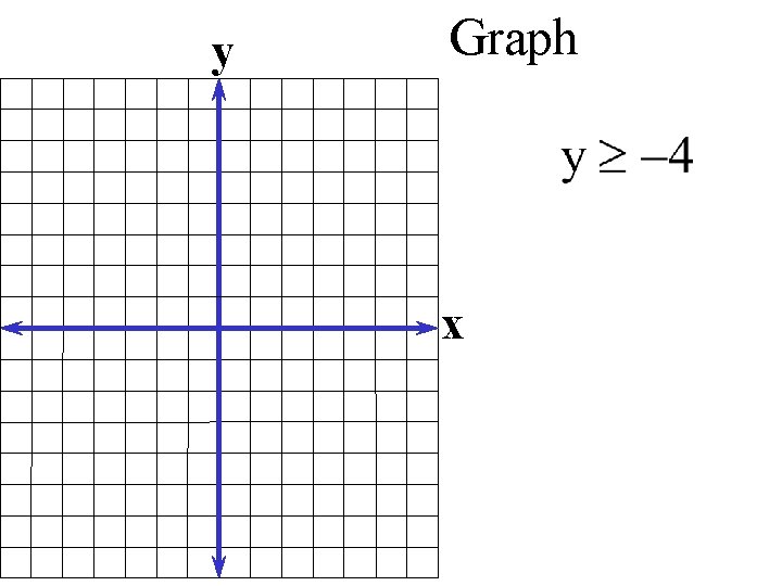 y Graph x 