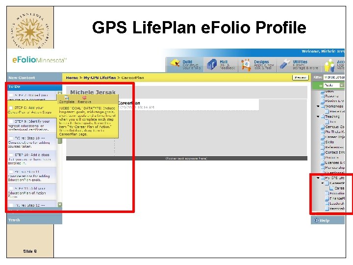 GPS Life. Plan e. Folio Profile Slide 9 GPS Life. Plan e. Folio Profile Slide 9
