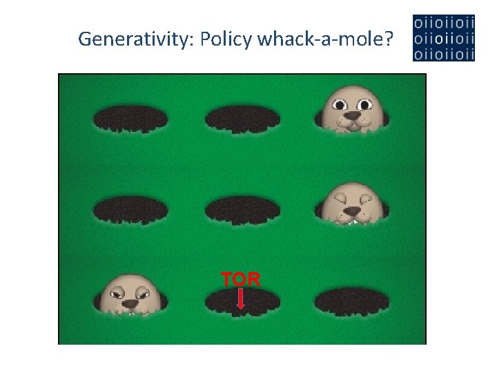 Generativity: Policy whack-a-mole? TOR 