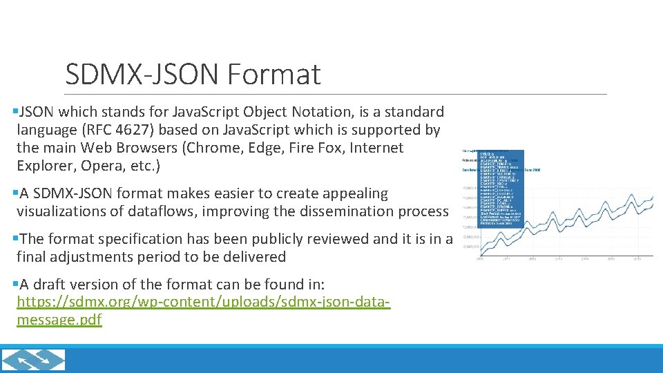 SDMX-JSON Format §JSON which stands for Java. Script Object Notation, is a standard language