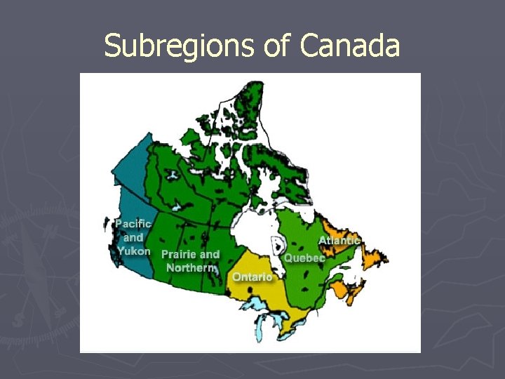 Subregions of Canada 