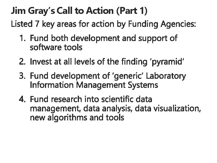 Jim Gray’s Call to Action (Part 1) 
