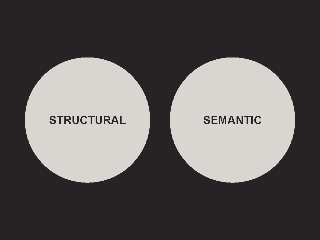 STRUCTURAL SEMANTIC 