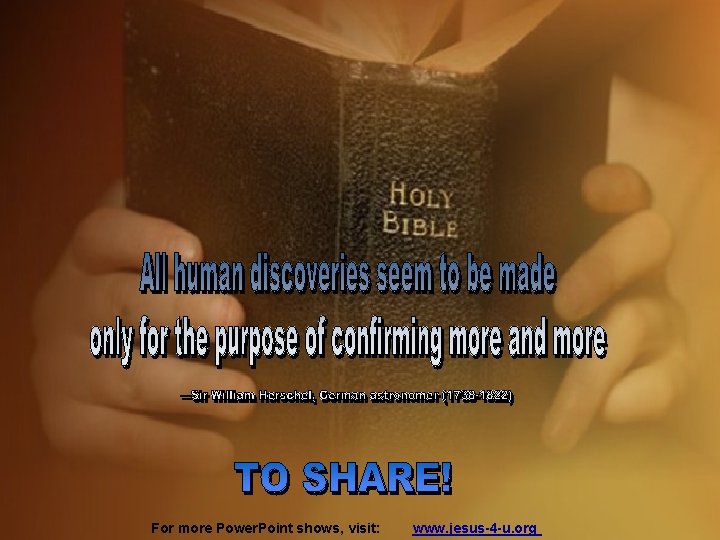 For more Power. Point shows, visit: www. jesus-4 -u. org 