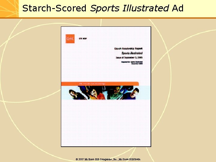 Starch-Scored Sports Illustrated Ad © 2007 Mc. Graw-Hill Companies, Inc. , Mc. Graw-Hill/Irwin 