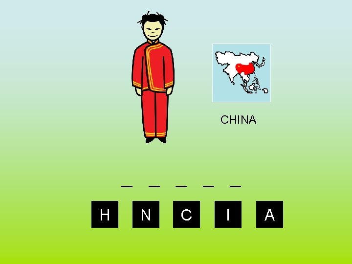 CHINA _ _ _ H N C I A 