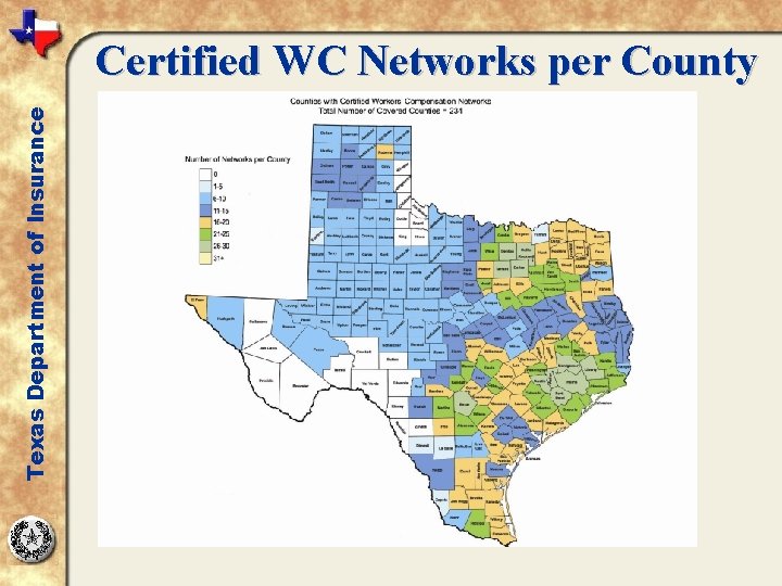 Texas Department of Insurance Certified WC Networks per County 