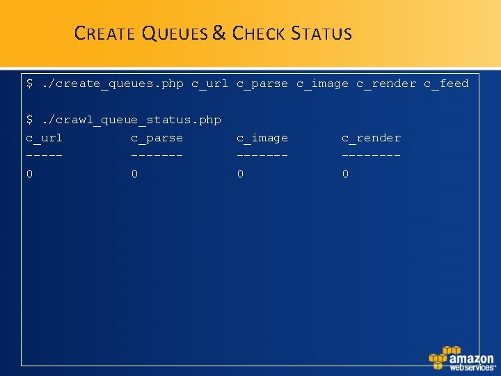 C REATE Q UEUES & C HECK S TATUS $. /create_queues. php c_url c_parse C REATE Q UEUES & C HECK S TATUS $. /create_queues. php c_url c_parse