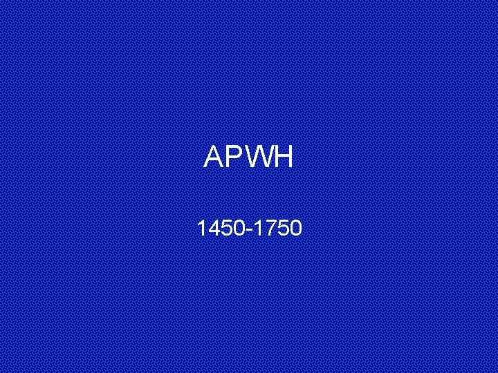 APWH 1450 -1750 