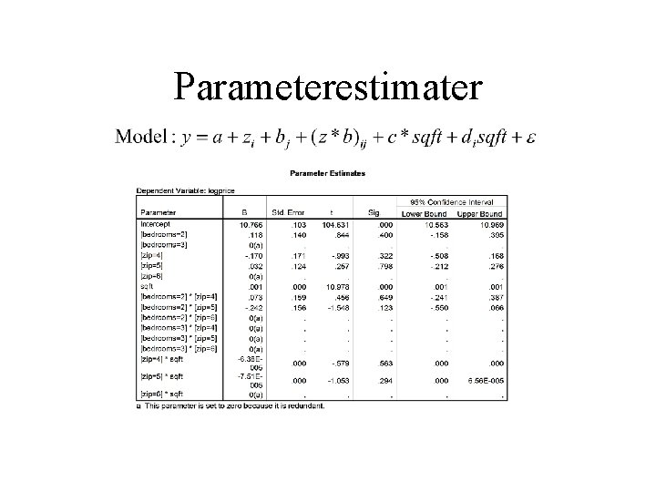 Parameterestimater 