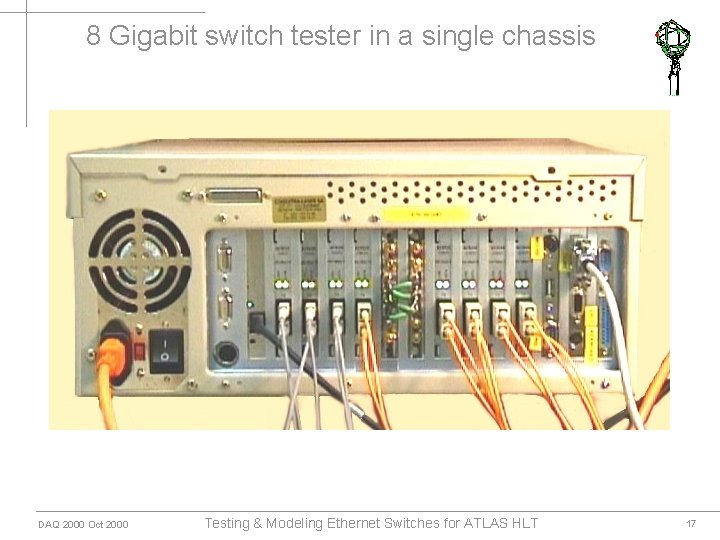 8 Gigabit switch tester in a single chassis DAQ 2000 Oct 2000 Testing &