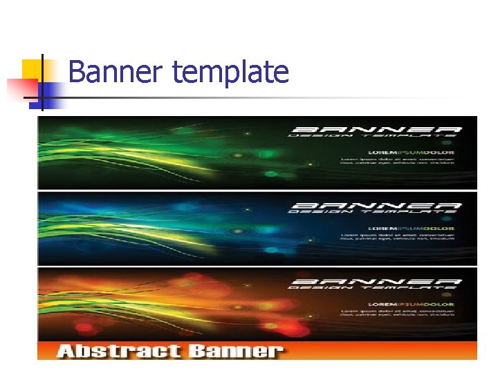 Banner template 