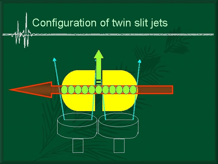 Configuration of twin slit jets 