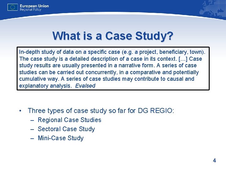 What is a Case Study? In-depth study of data on a specific case (e.