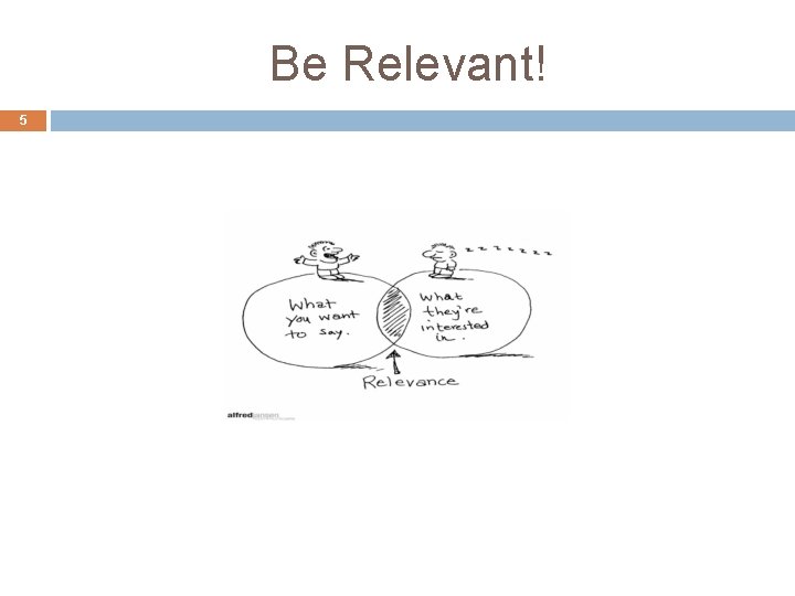 Be Relevant! 5 Be Relevant! 5